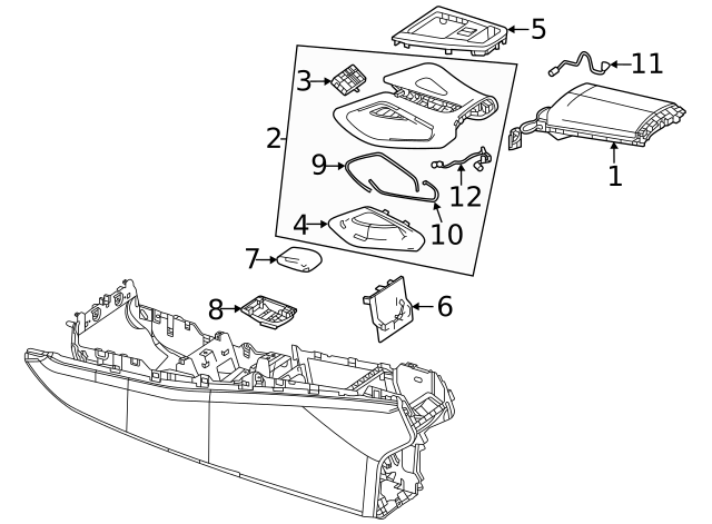 167-680-20-01-8U03 - Armrest For 2020-2024 Mercedes-Benz mimiusa様