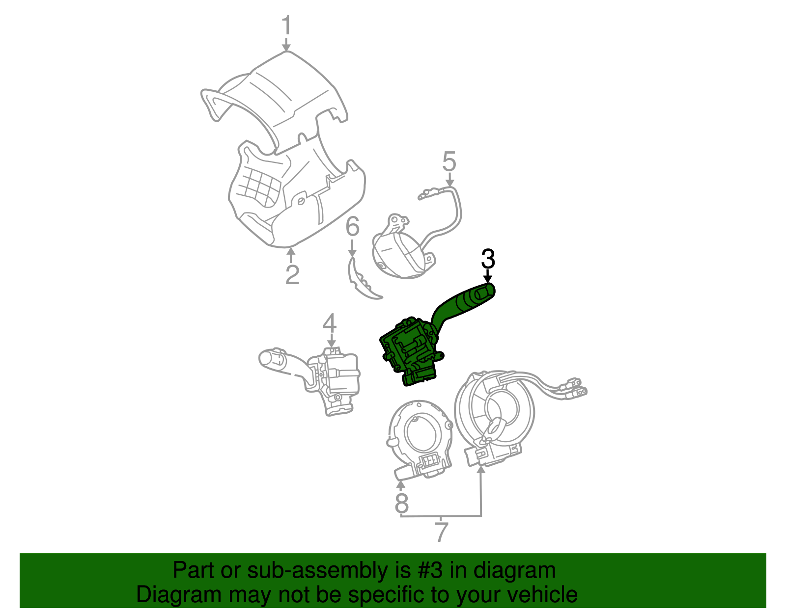 Wiper Switch - Toyota (84652-06091)