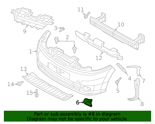 Genuine Nissan GT-R Front Bumper Tow Hook Bracket Cover - 622A0-6AV0A 2012-2020
