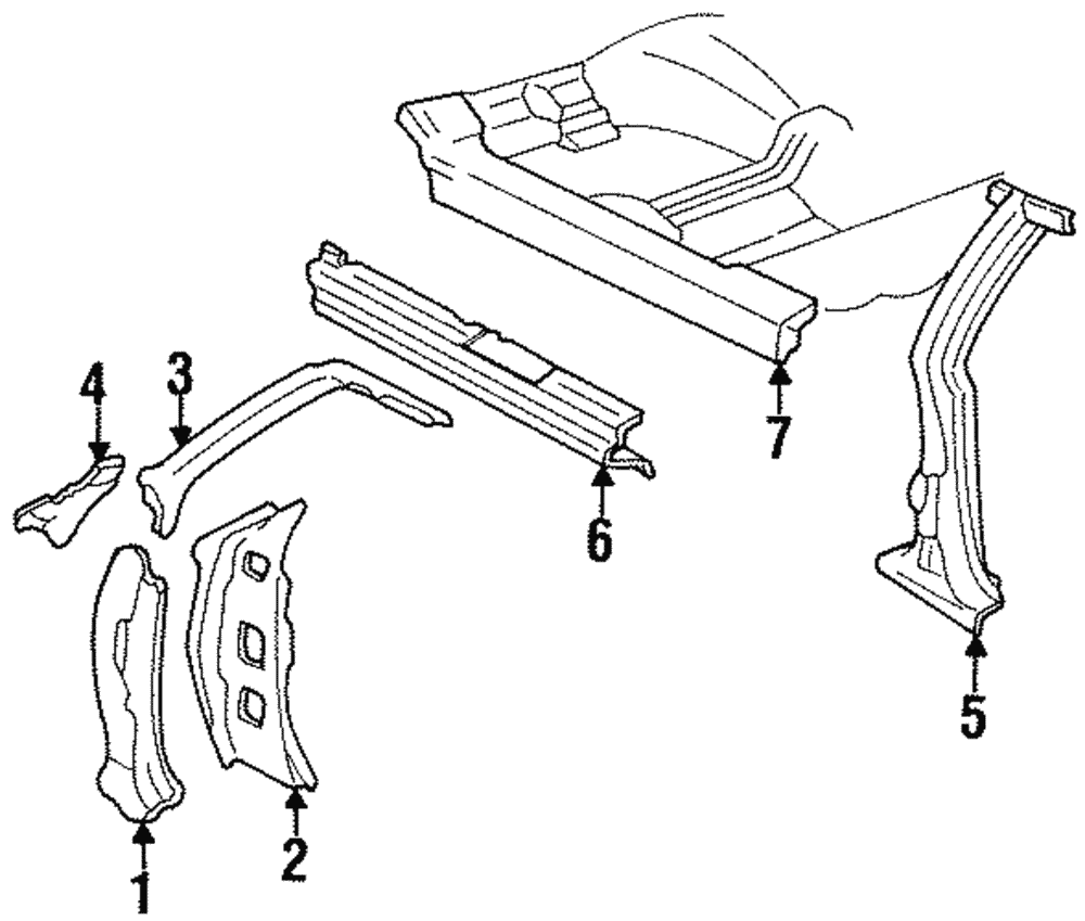 Windshield Frame Lower Brace - GM (20159505)