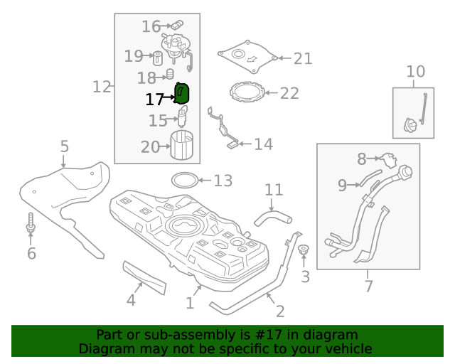 31112C9000 Fuel Filter 20192021 Kia Forte Kia.Parts Store