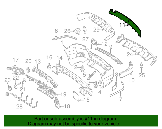 204-885-52-23 - Center Cover 2010-2012 Mercedes-Benz GLK 350