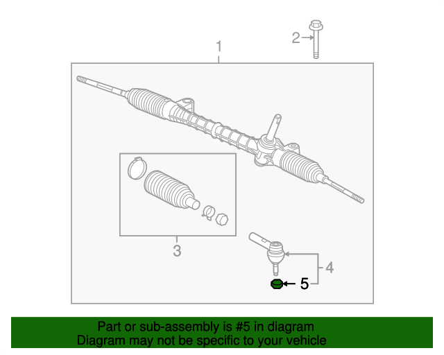 20022019 GM Outer Tie Rod Castle Nut 11609618