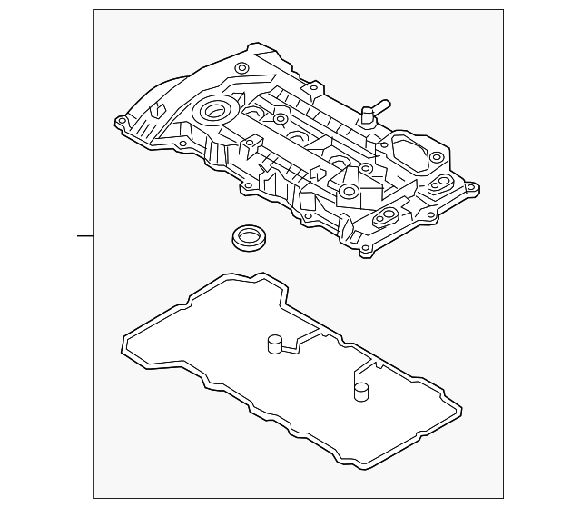 224102E210 Valve Cover 20142020 Hyundai World OEM Parts Hyundai