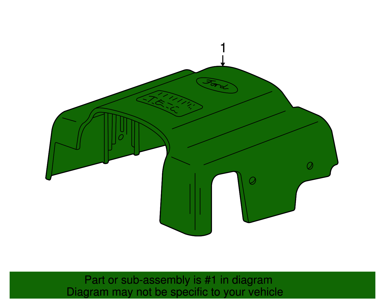 Engine Cover - Ford (YL3Z-9E766-AC)