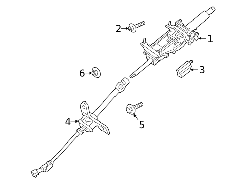 Steering Column Assembly for 2023 Porsche Cayenne | OEM Parts Online