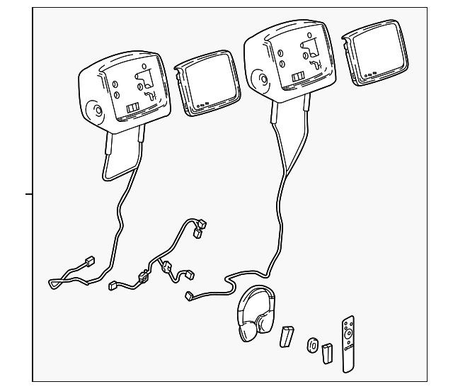 20182021 Buick Enclave Headrest and Video Screen Assembly 84367614