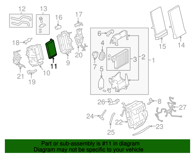 8K0898037A Heater Core 20082017 Audi Audi OEM Parts