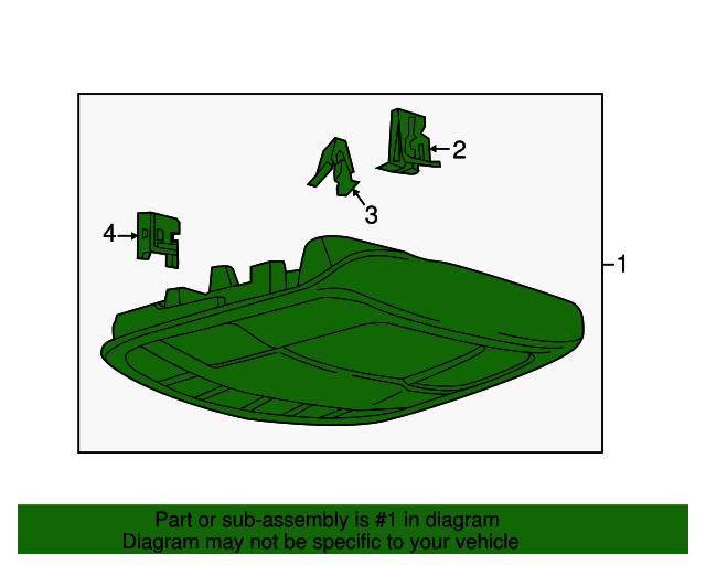 20172019 Ford Overhead Console FT4Z58519A70EJ QuirkParts