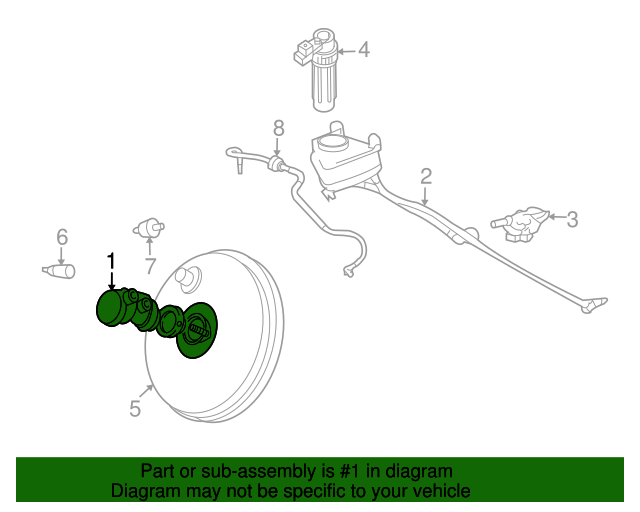 20002008 Ford Focus Master Cylinder 6s4z2140aa