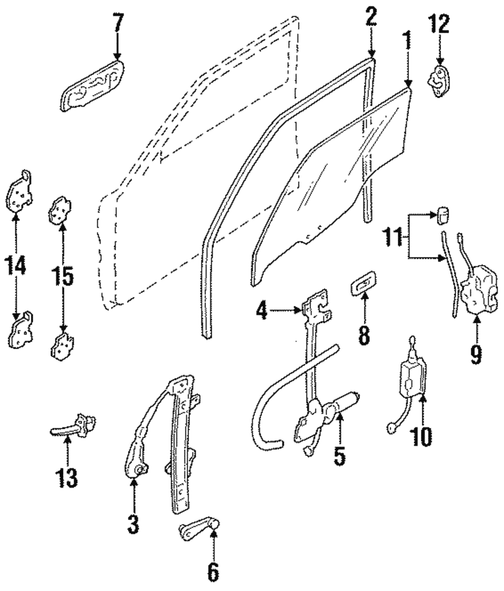 Hinge - Ford (F1CZ-5822810-A)