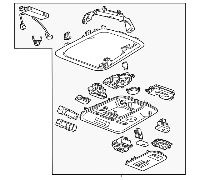 Light Neutral Roof Console - GM (84009549)