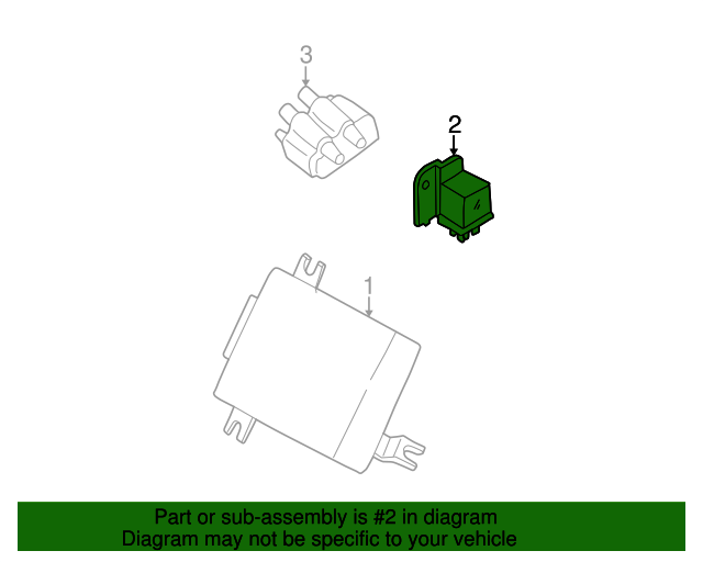20002006 Subaru Powertrain Control Module (PCM) Relay 25229AA030