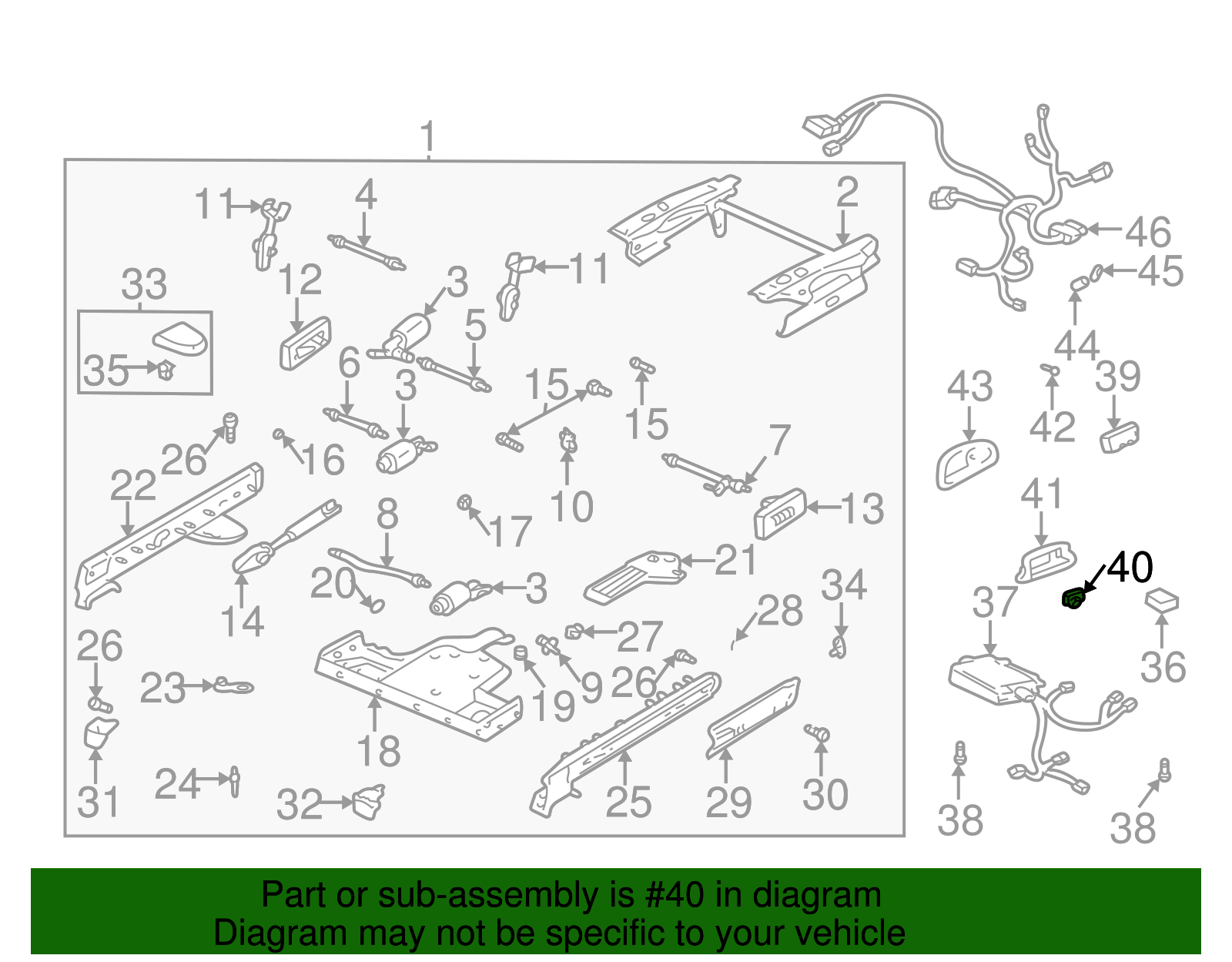 Seat Switch - GM (25657766)