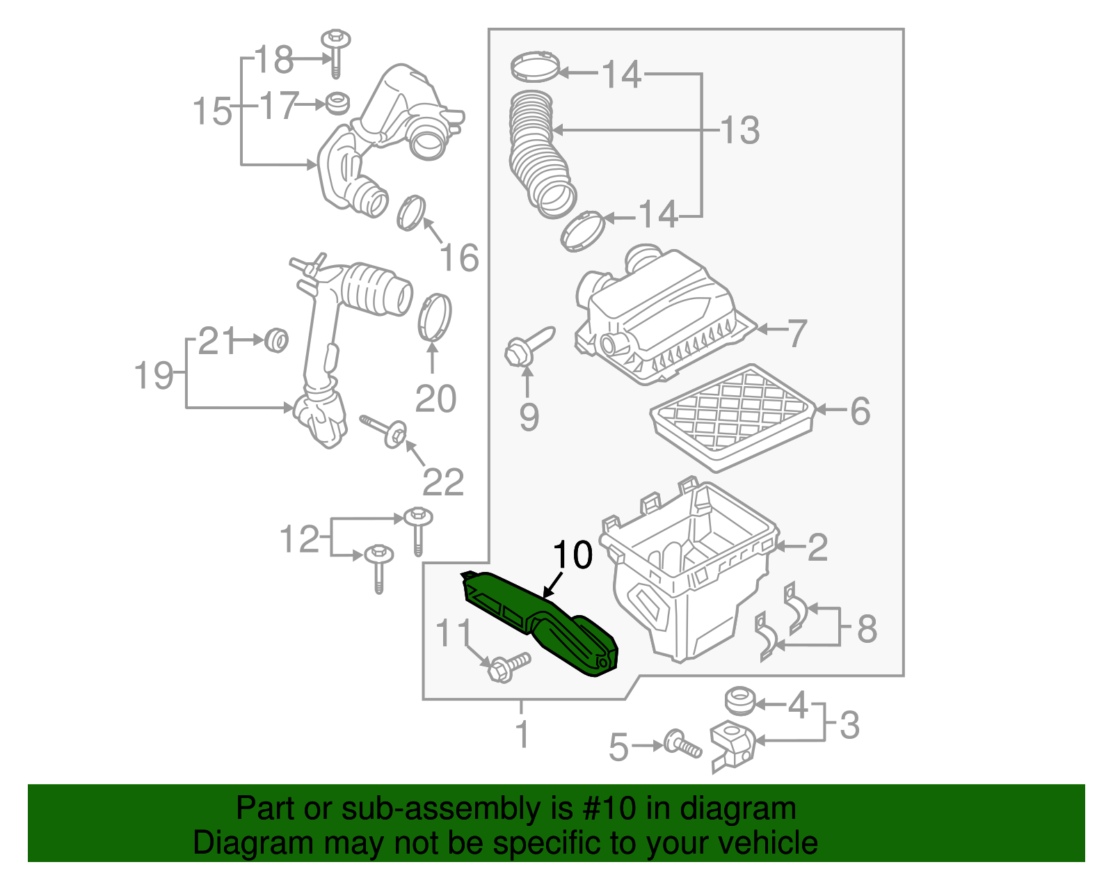 Inlet Duct - Ford (GD9Z-9C675-A)