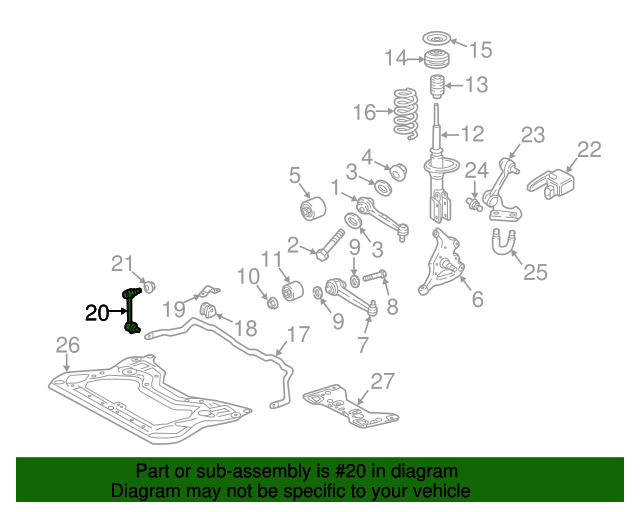 20012009 MercedesBenz Suspension Stabilizer Bar Link Kit 20332028