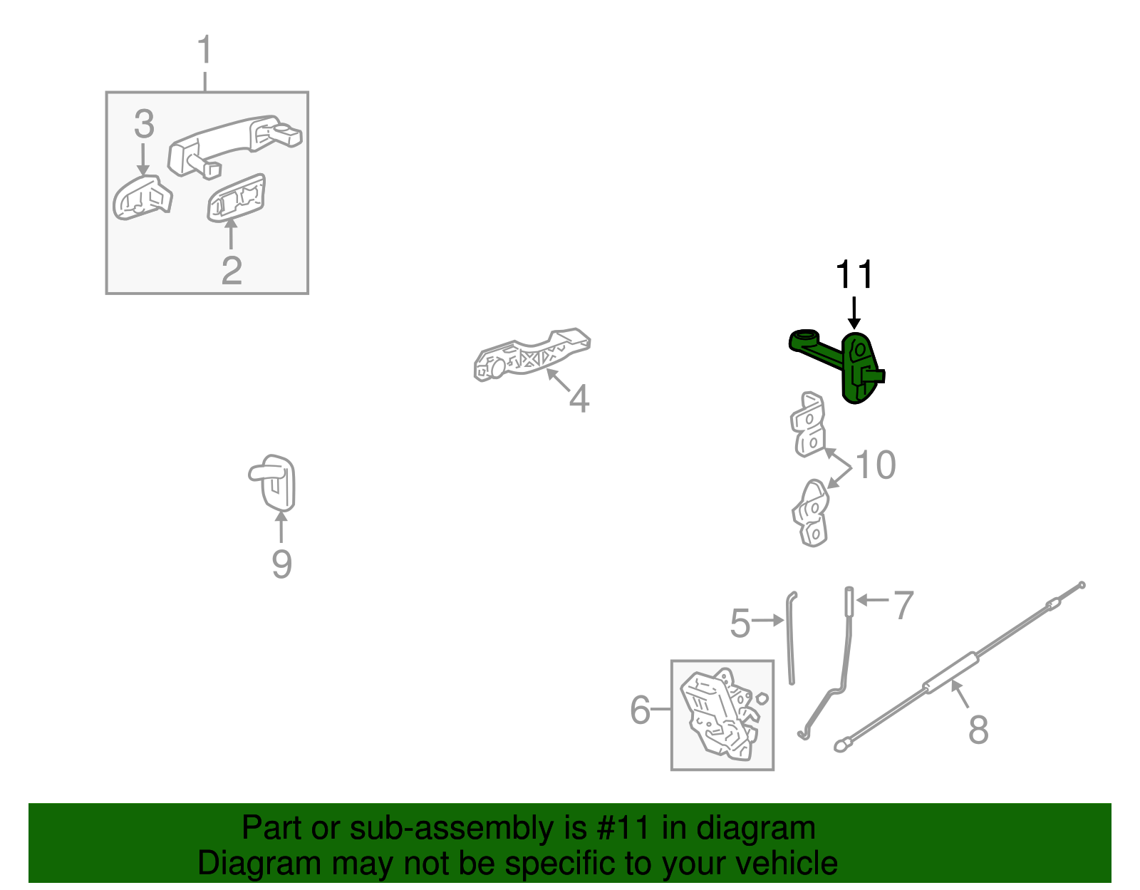 Rear Door Check Assembly - GM (95929942)