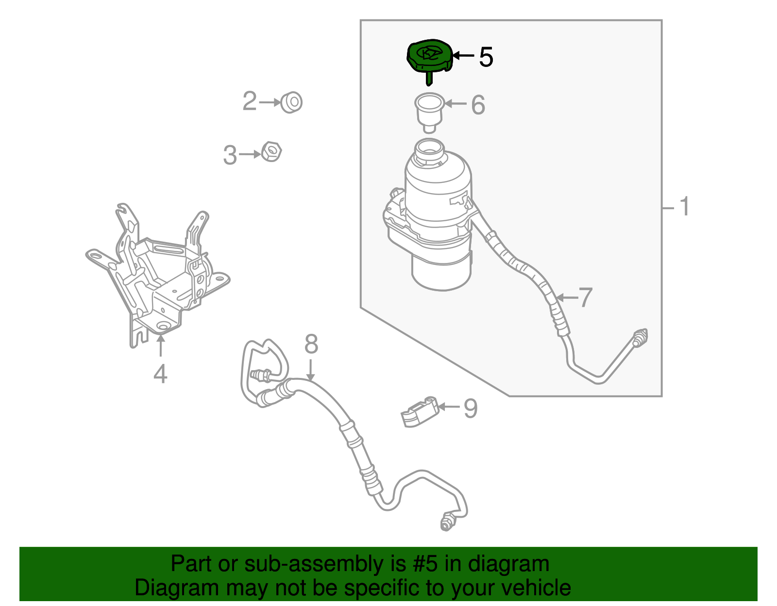 Cap, P/S Pump Rsvr - GM (09194920)