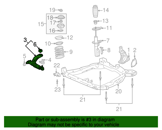 20052007 Saturn Ion Lower Control Arm 19207818
