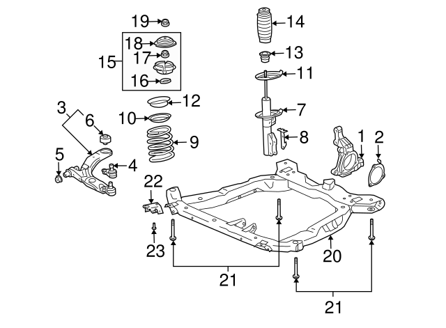 thumbnail image 2 of Genuine GM OEM 11518075 Front Suspension Radiator Bracket Bolt - New 2 of 6