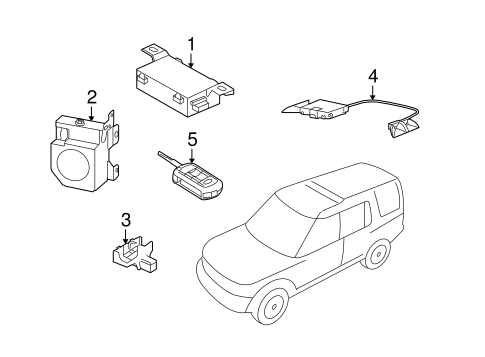 Keyless Entry Components for 2006 Land Rover Range Rover Sport #0