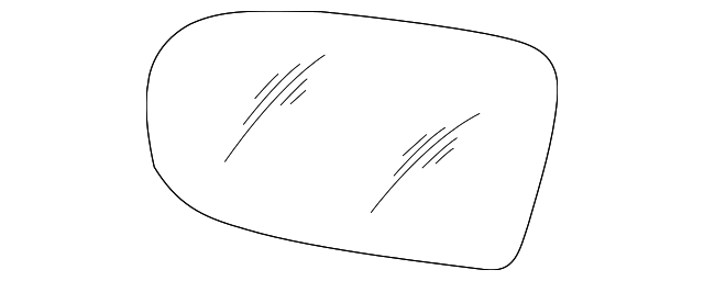 Mirror, O/S Rear View-Left-hand        (Glass) - GM (12365217)