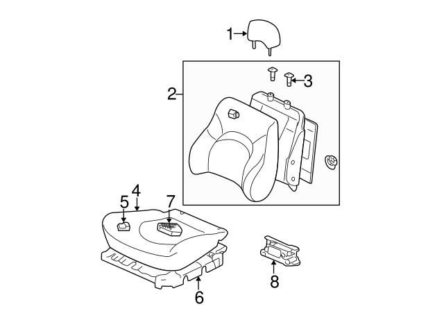 Genuine Hyundai 88101-26010 Seat Cushion Frame Assembly Front Genuine Hyundai 88101-26010 Seat Cushion Frame Assembly Front