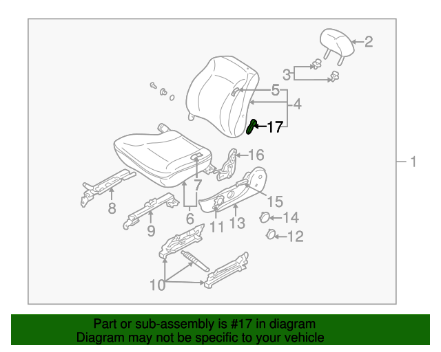 0K0828874196 Lumbar Adjuster 20002002 Kia Spectra Kia.Parts Store