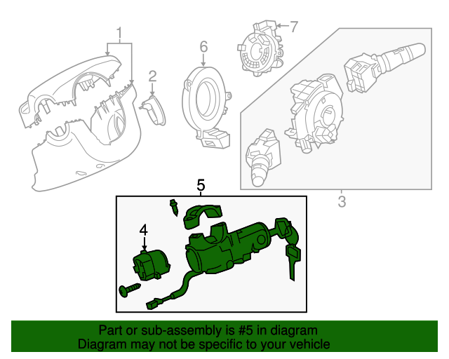 20132021 Nissan NV200 Ignition Lock Cylinder D87003LM0A Nissan