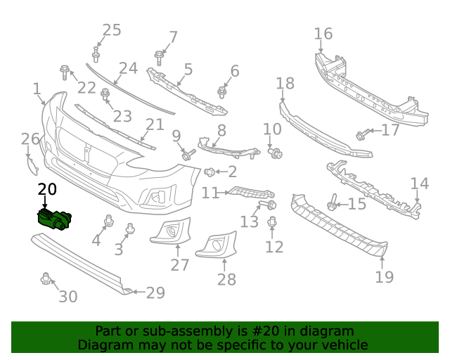 20132023 Subaru Ambient Temp Sensor 73730AG000 Subaru Parts For You