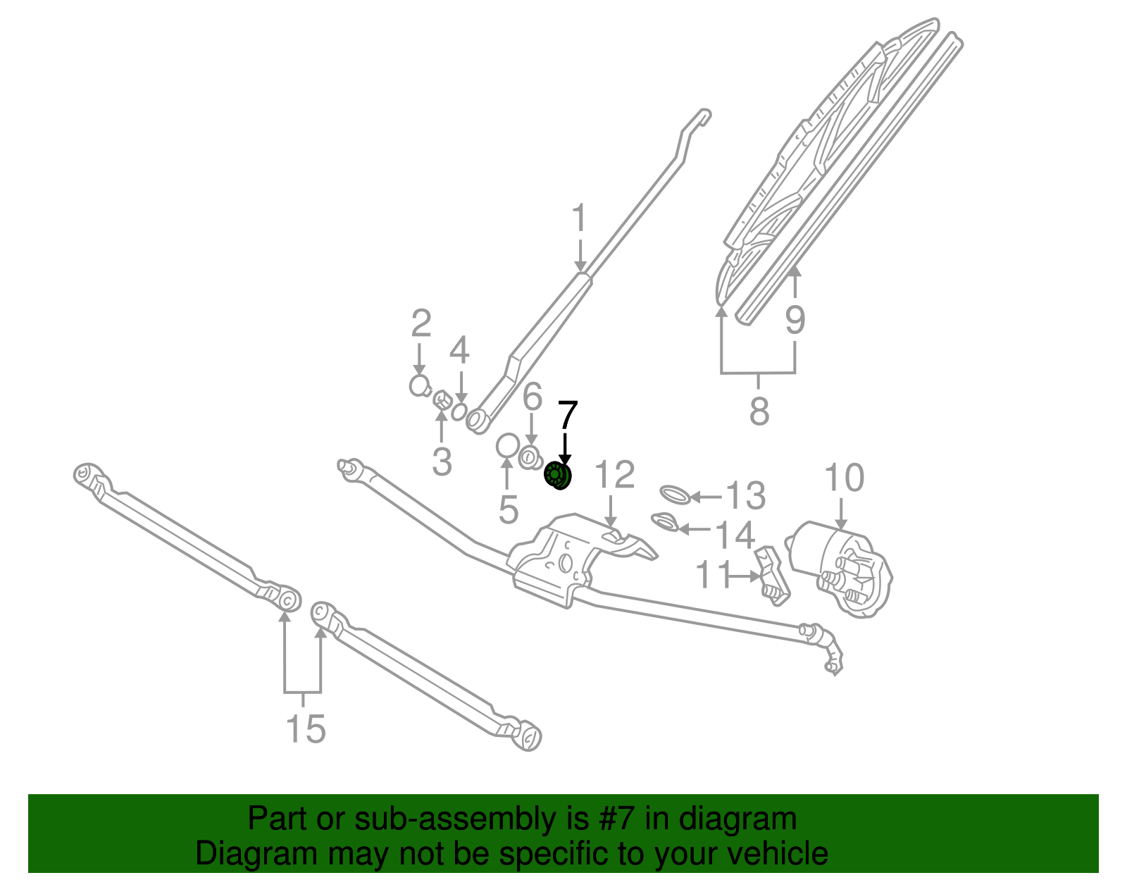 Wiper Arm Grommet - Volkswagen (N-904-655-01)