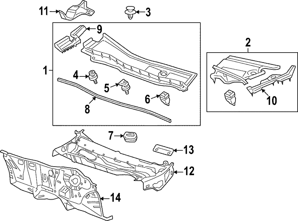 Joint D'étanchéité Avant De Capot Pour Honda Accord 2008-2012 - Référence 74148-TA0-A00, Joint Noir, Remplacement Direct