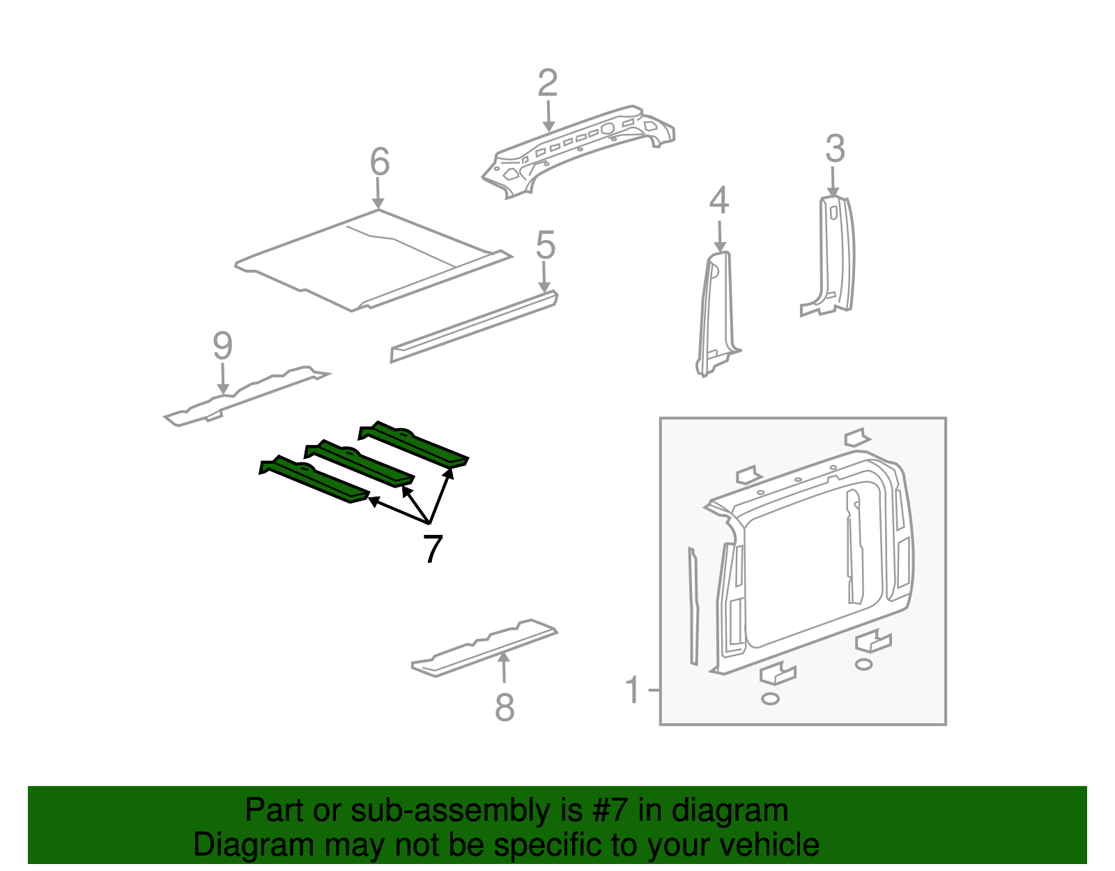 Reinforcement-R/Floor Panel Rear - GM (15059365)