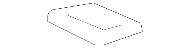 Bezel, R/Seat Shldr Belt Gde Opg - GM (15255026)