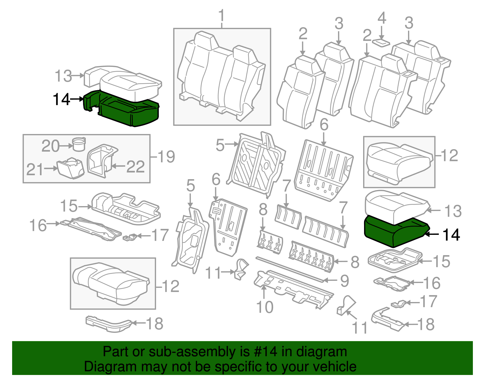 Cushion Assembly-R/Seat                      *Left Cashmere - GM (25805461)