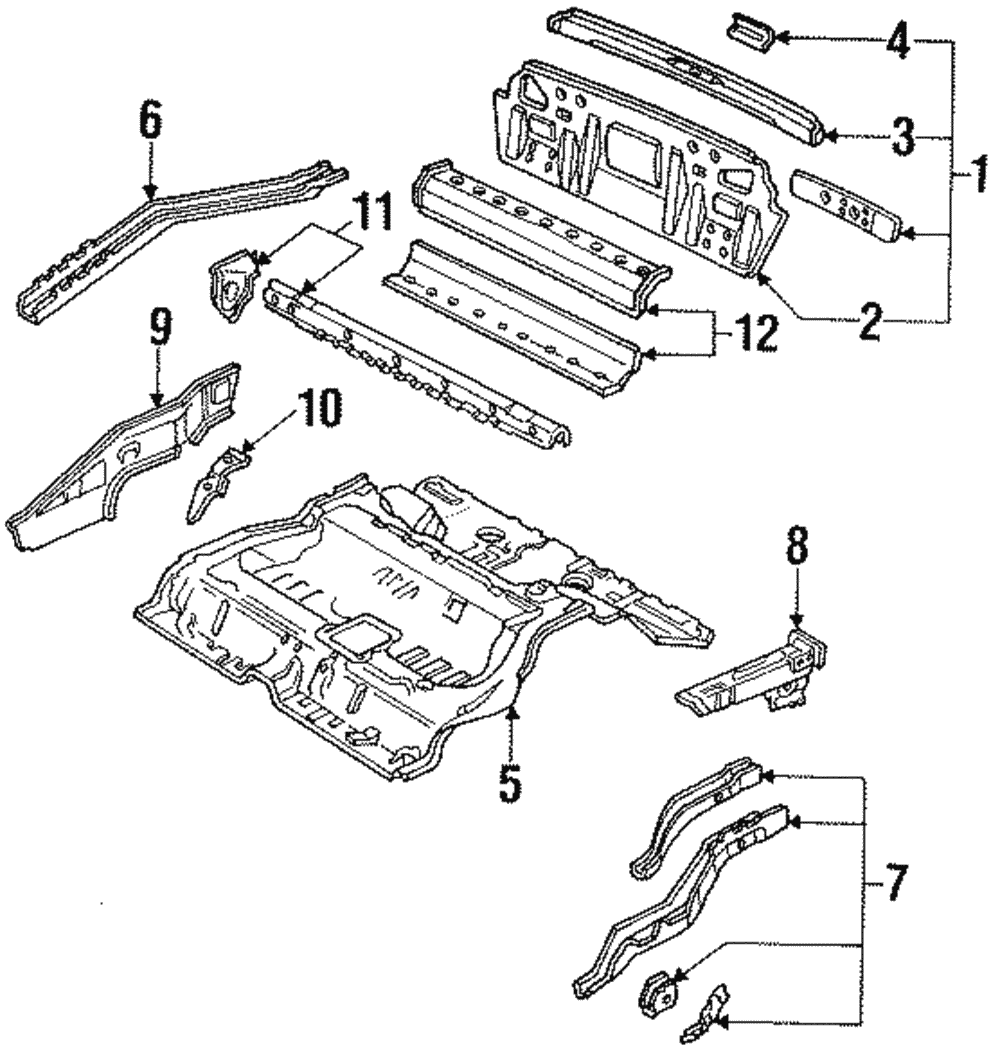 Floor Reinforced - Ford (E9JY-7611394-A)