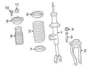 31316866613 - 2018-2020 BMW Strut (31-31-6-866-613) | BMW of South ...