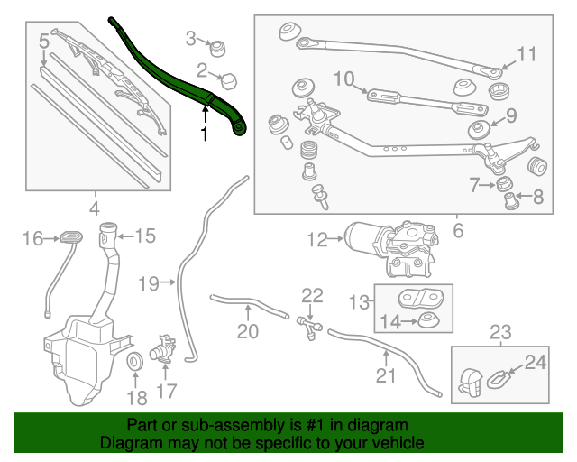 76600TK8A01 Arm Windshield Wiper (Driver Side) 20112013 Honda