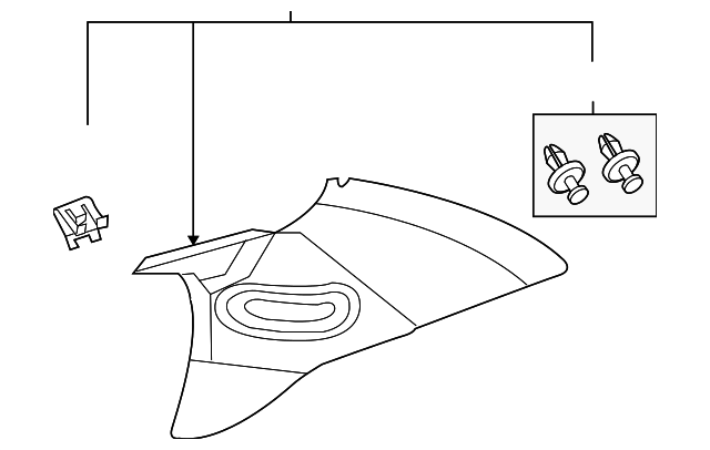 Upper Quarter Trim - GM (25696957)