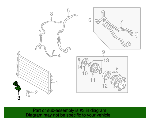 20062014 Kia Sedona Ambient Temp Sensor 969854D500 OEM Parts Online