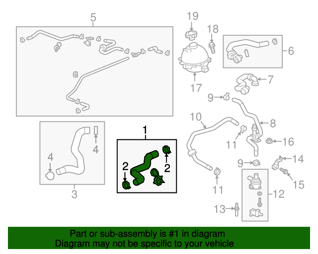 84914034 Radiator Inlet Hose 20182024 GM Chevrolet Parts Direct
