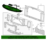2015-2020 Chevrolet Front Compartment Front Sight Shield 84295007 GM