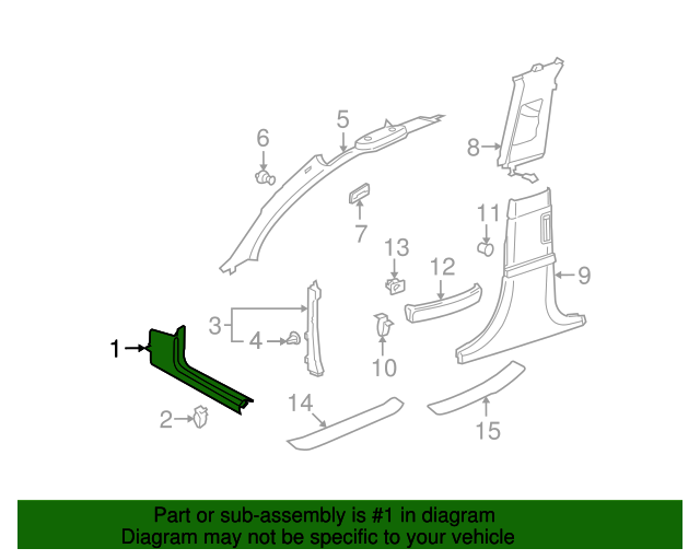 Cowl Trim 3D1-863-484-G-75R