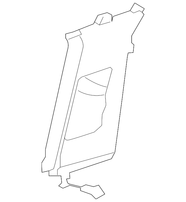 Upper Center Pillar Trim 3D5-867-244-T-5S5