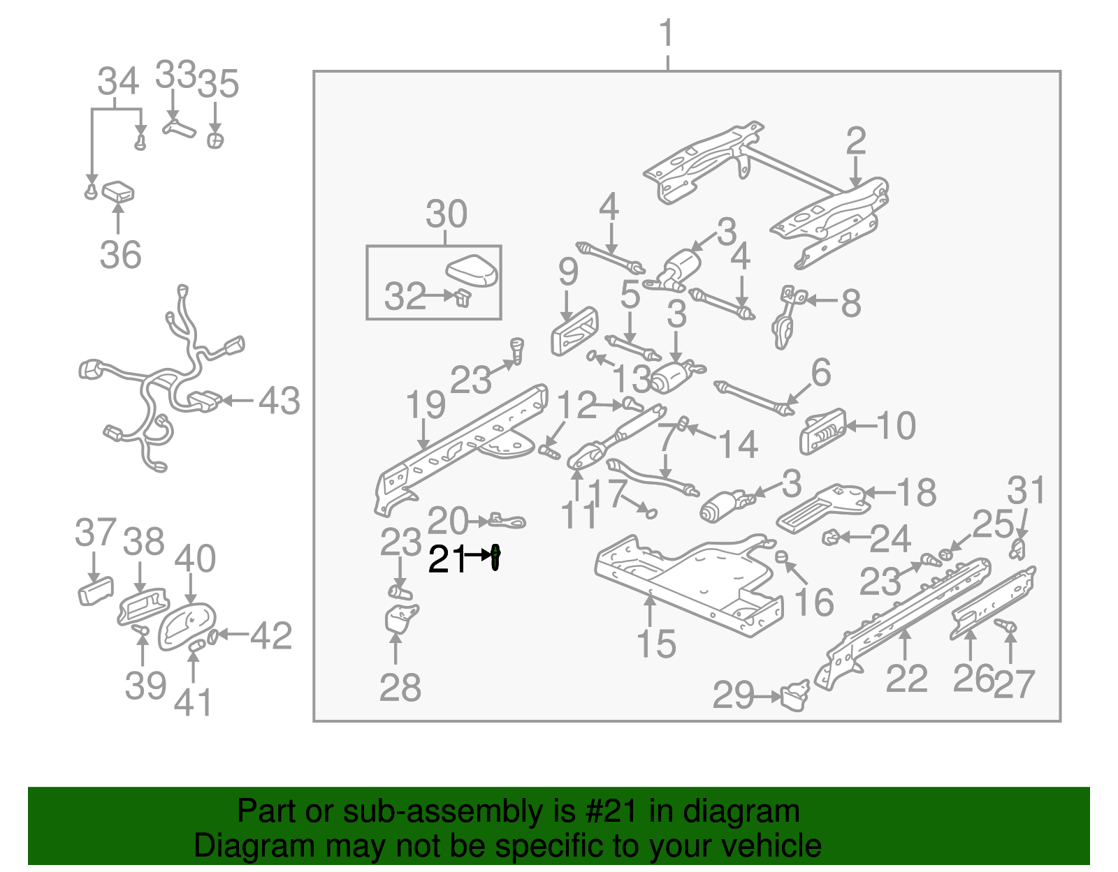 Inner Rail Rivet - GM (9426953)