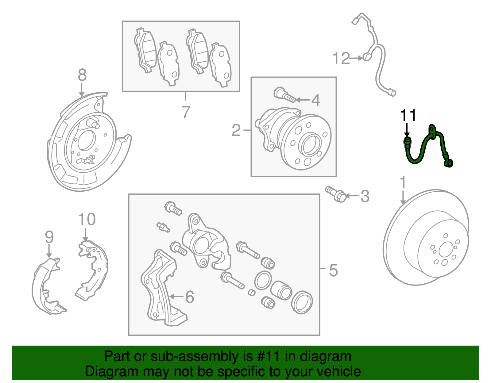 Brake Hose - Toyota (90947-A2036)