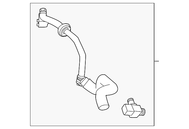 Power Brake Booster Vacuum Hose Assembly - Cadillac (84141167)