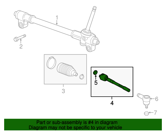 20132016 Chevrolet Steering Linkage Inner Tie Rod Kit 95192778