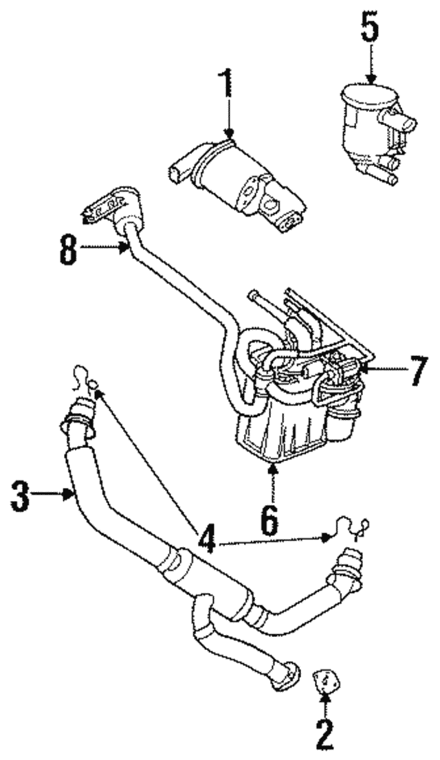 DODGE CHRYSLER 3.5L EGR Valve to Intake Plenum Tube NEW OEM MOPAR