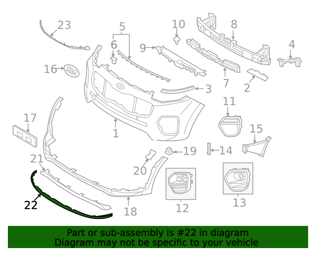 86567D9500 Lower Deflector 20202022 Kia Sportage Kia.Parts Store
